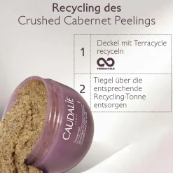 Crushed Cabernet Peeling mit Honig