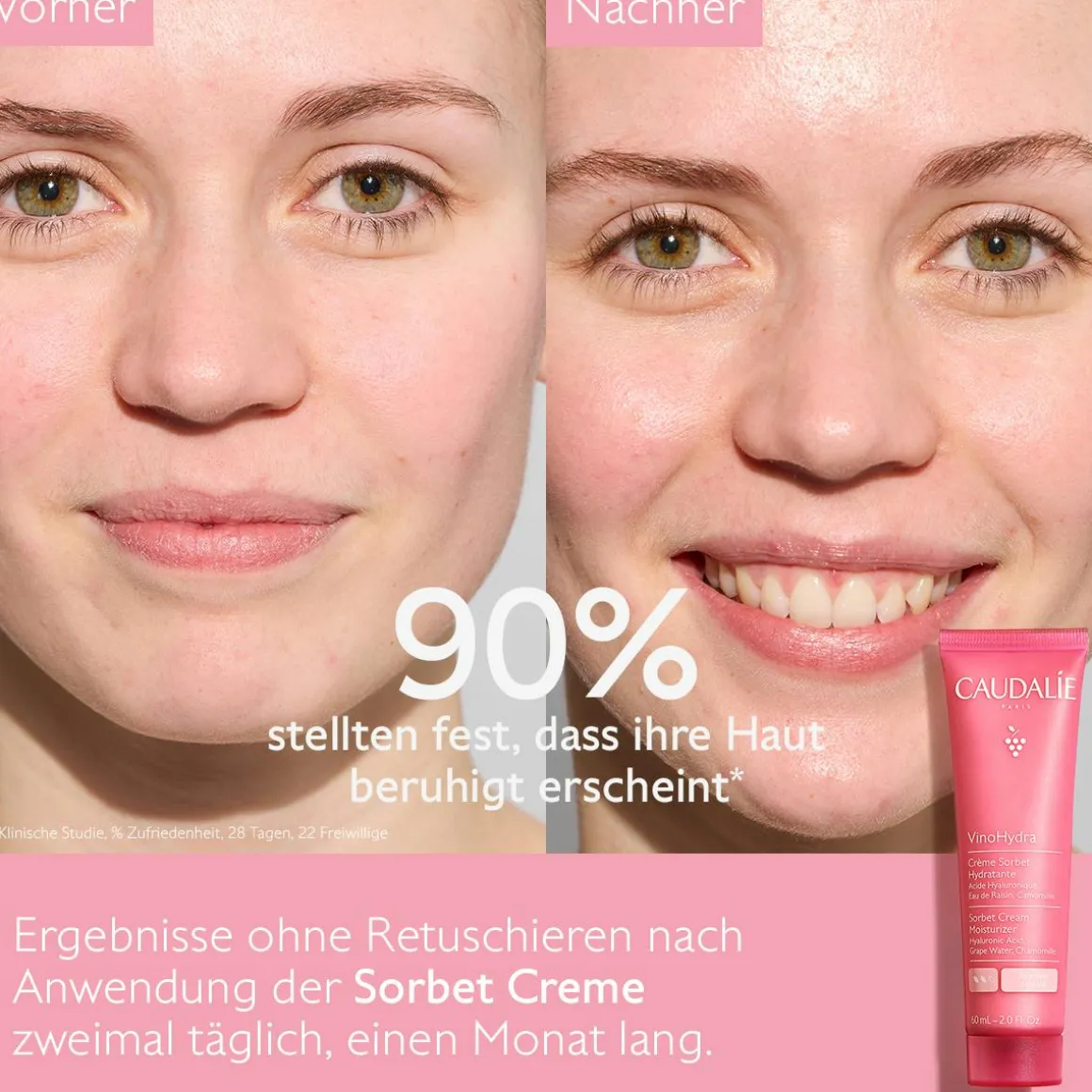Hydratisierende Sorbet Creme mit Hyaluronsäure & Kamille