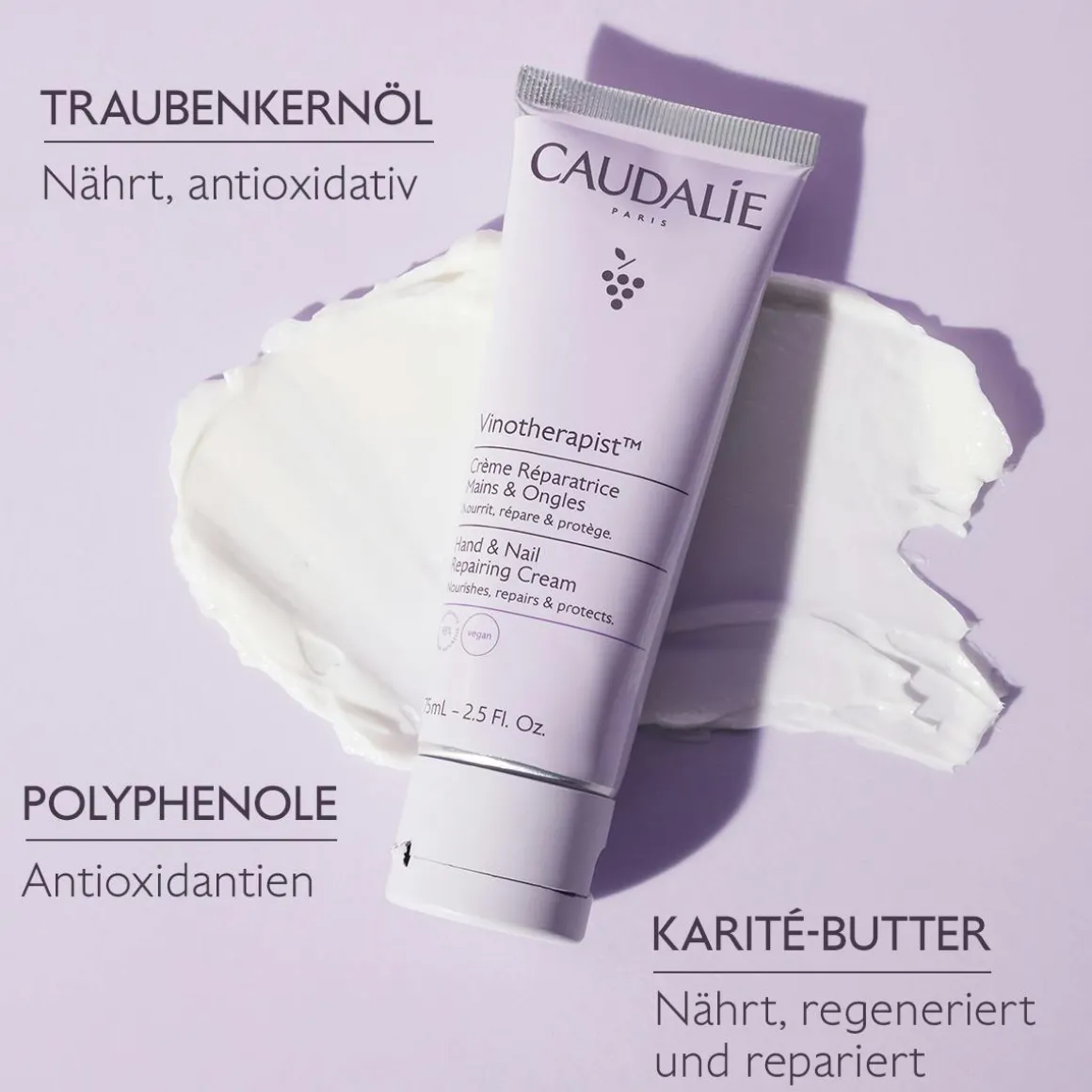 Reparierende Hand- und Nagelcreme mit Shea Butter